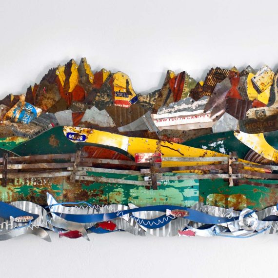 Sawtooth mountains art